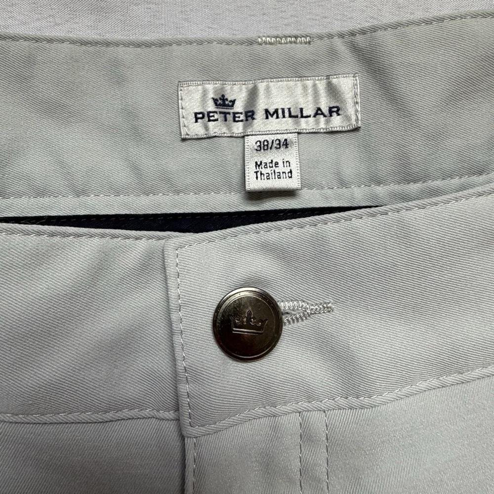 Peter Millar Gray Performance Golf Pants 38x34 5-… - image 3